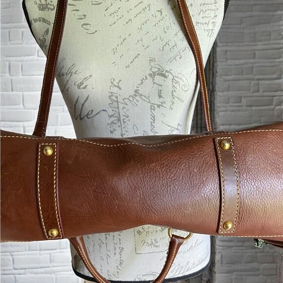 Dooney & Bourke Florentine Large Satchel in Chestnut - Picture 6 of 17